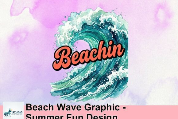 Beach Wave Graphic: A Splash of Summer for Your Designs