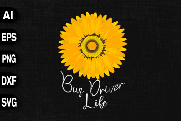 Bus Driver Life: Sunflower Design for Creative Projects