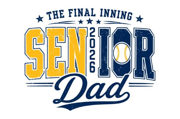 Celebrate the Final Inning with the Senior Baseball Dad SVG Design