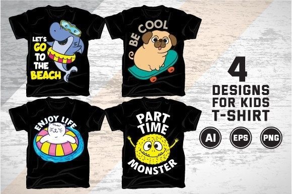 Creative Design for Kids T Shirt: Engaging Visual Assets