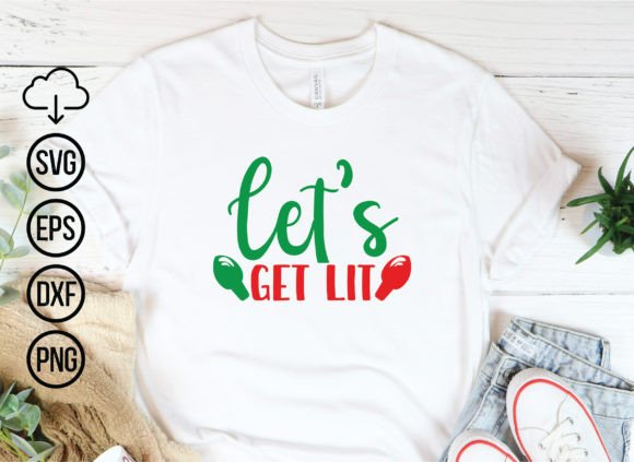 Festive Design Trends: Let's Get Lit Christmas SVG