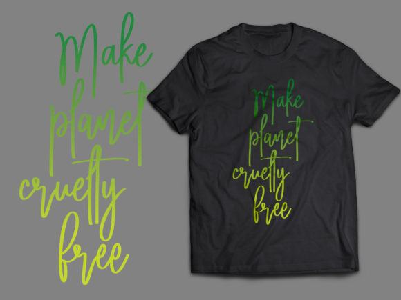 Make Planet Cruelty Free T Shirt Design for Modern Brands
