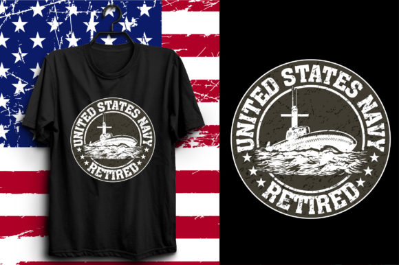 Navy & Veteran T-Shirt Design: A Vector Typography Asset