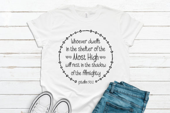 Psalm 91:1 Design: Faith-Inspired Creative Assets