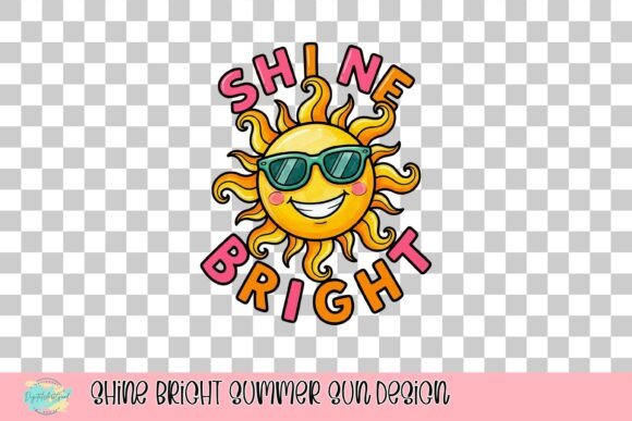 Shine Bright Summer Sun Design: A Vibrant Graphic Asset